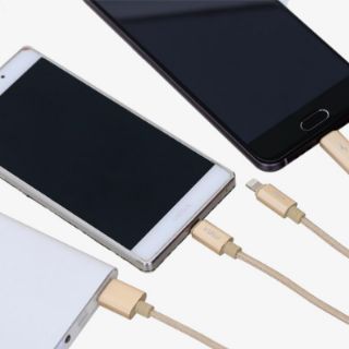 Dây cáp tích hợp 3 đầu Type C, Micro USB và Lightning