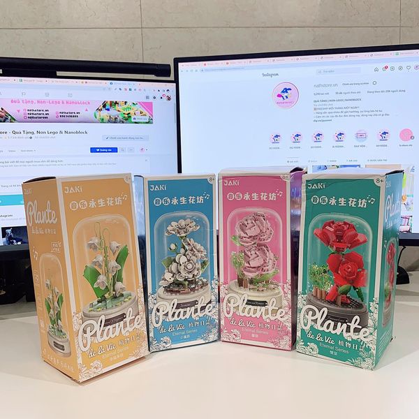 Đồ chơi xếp hình Hộp Nhạc Hoa Jaki nhiều mẫu