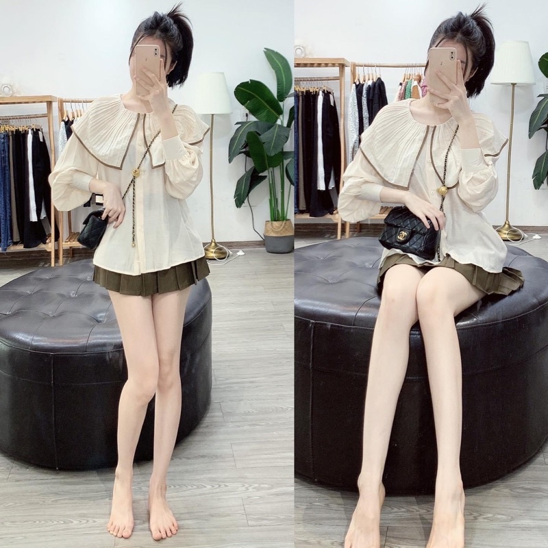 Áo sơ mi tơ cổ dập chuẩn QP