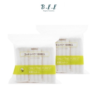 Bông Tẩy Trang MINISO Nhật Bản Túi 180 Miếng