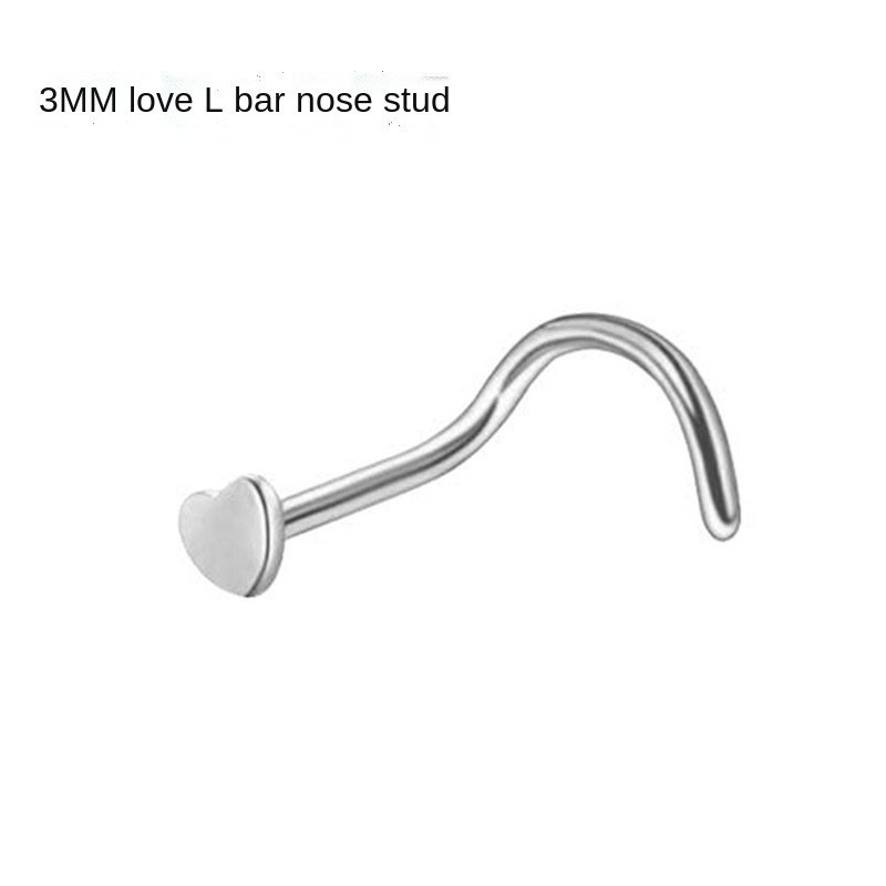 Khuyên Mũi Bằng Thép Không Gỉ Đính Kim Cương Giả Phong Cách Mới