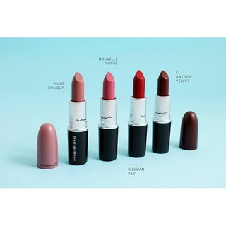 Set 4 son môi full size Mac Snow Ball Lipstick Kit – Warm