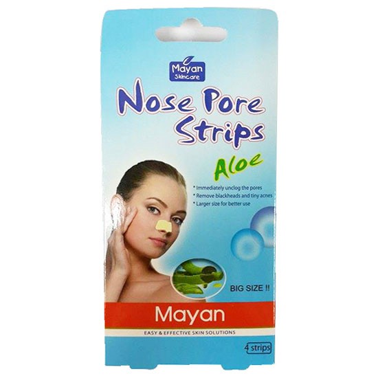 LỘT MỤN CÁM LÔ HỘI - MAYAN NOSE PORE STRIPS ALOE