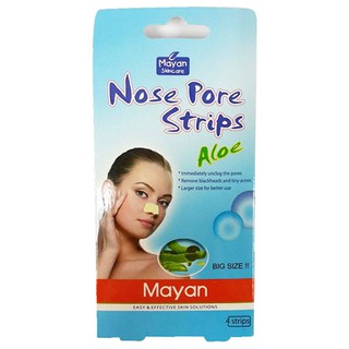 LỘT MỤN CÁM LÔ HỘI - MAYAN NOSE PORE STRIPS ALOE