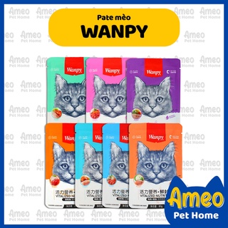 Pate Wanpy, pate meo Wanpy, thức ăn ướt cho mèo 7 vị - Ameo Pet Home 😽