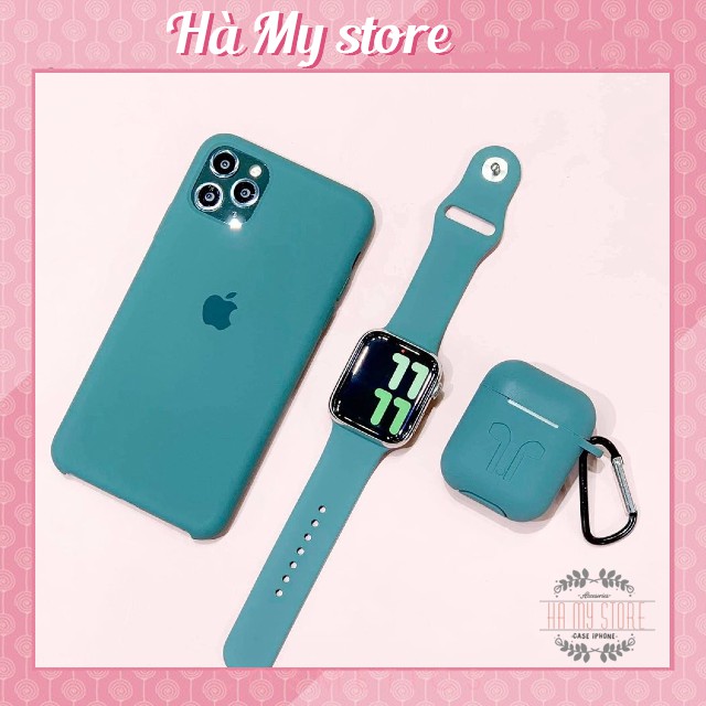 [HÀNG SIÊU HOT][BỘ 3 SP]  Dây đeo Apple watch + Ốp chống bẩn iPhone TỪ + Bao silicon Airpod 2