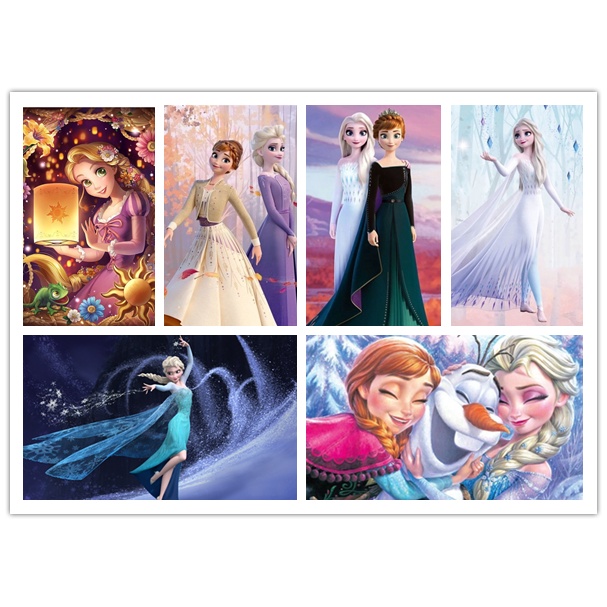 Bộ Tranh Đính Đá 5d Họa Tiết Công Chúa Disney Độc Đáo DIY Dùng Trang Trí Nhà Cửa