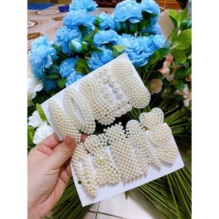 Set 20 kẹp tóc ngọc trai nhân tạo