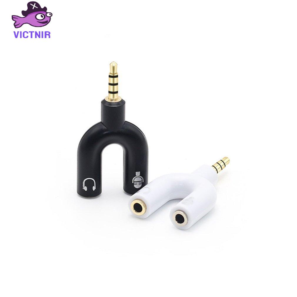 Headphone Mic 2 To 1 Splitter For PS4 For Xbox One Adapter  Headset