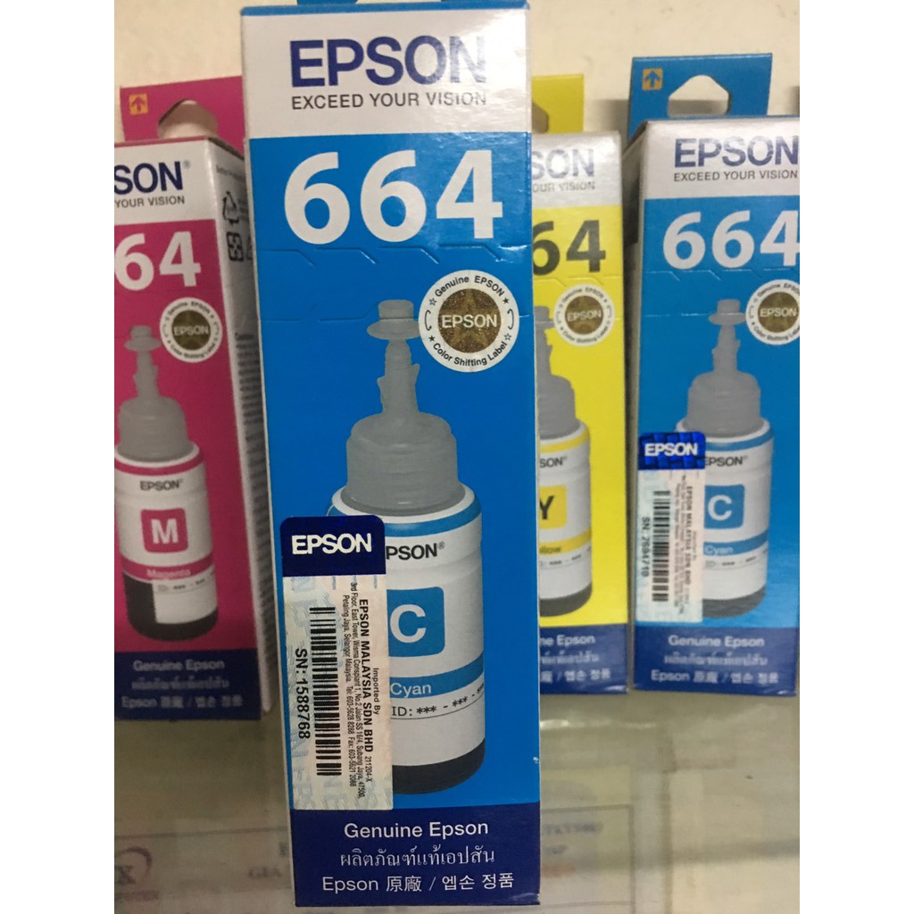 MỰC IN EPSON T6642 Cyan (xanh đậm) (Mực cho máy in epson L310, L110...)