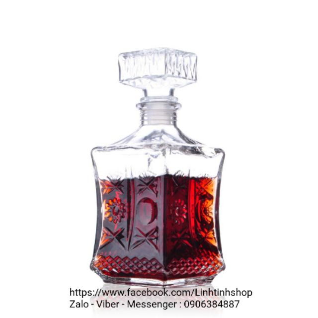 Bình Pha Lê Đựng Rượu RTD 750ml | Ngâm Rượu , Trang Trí , Làm Quà Tặng