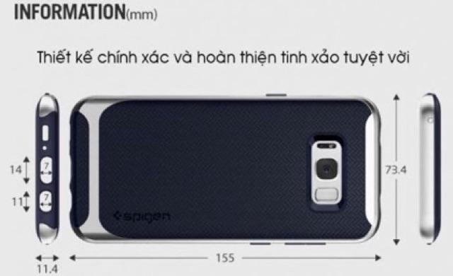 Ốp S8plus SPIGEN NEO HYBRID chính hãng