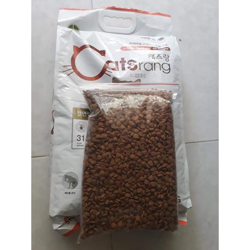 Thức ăn mèo CATSRANG - Chiết túi zip 1kg - Nhập khẩu Hàn Quốc