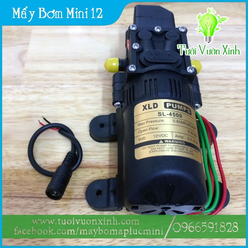 Bộ Máy Bơm tăng áp Mini 12V Sinleader- kèm Adapter ( chưa kèm đầu ra)