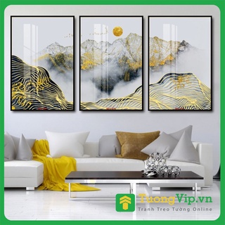 Tranh Laminate Tráng Gương - Tranh Treo Tường Phòng Khách, Phòng Ngủ Núi Nghệ Thuật