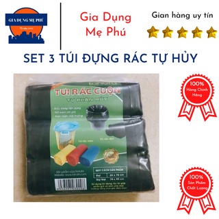 SET 3 CUỘN TÚI ĐỰNG RÁC TỰ PHÂN HỦY