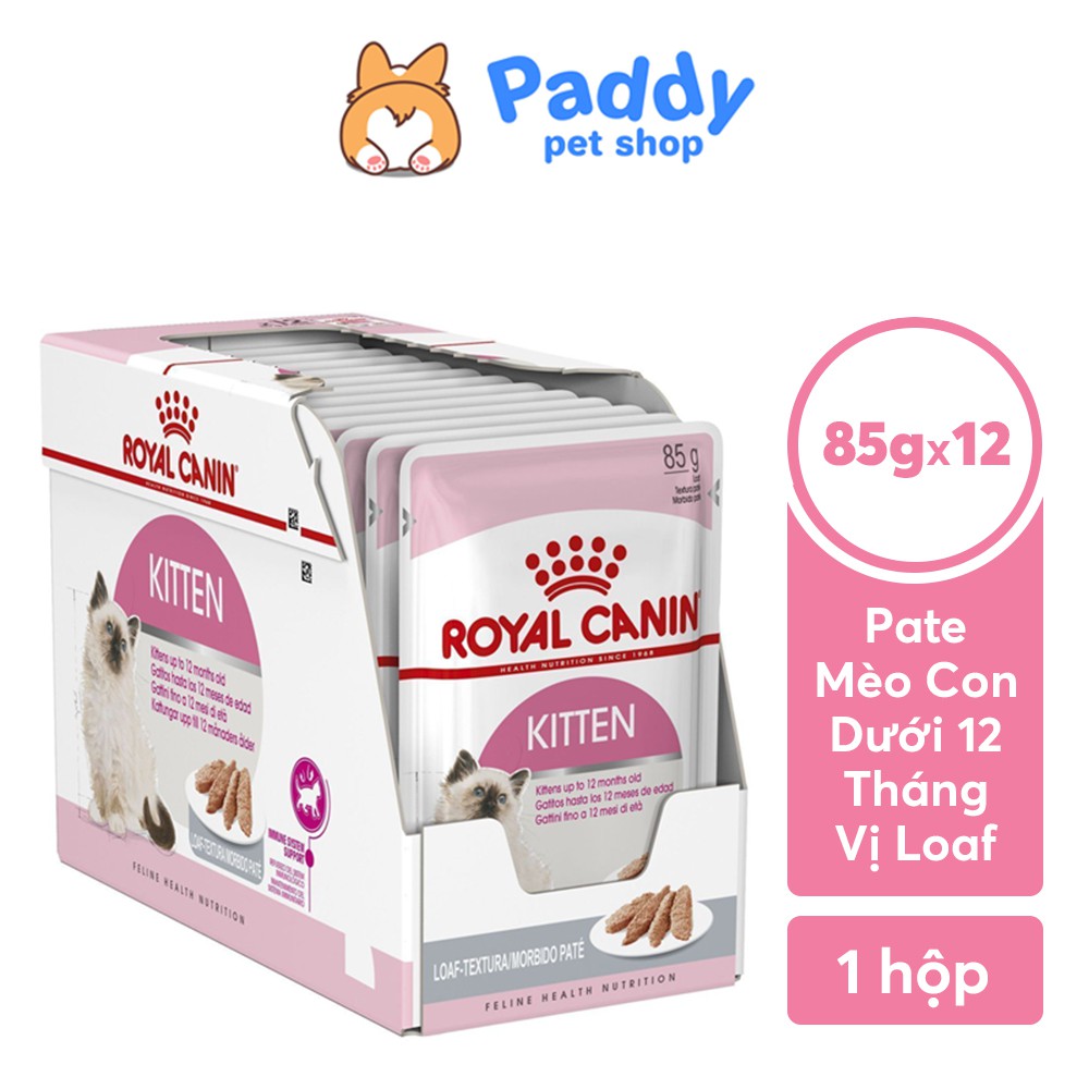[Hộp 12 Gói] Pate Cho Mèo Con Royal Canin Kitten in Loaf 85g