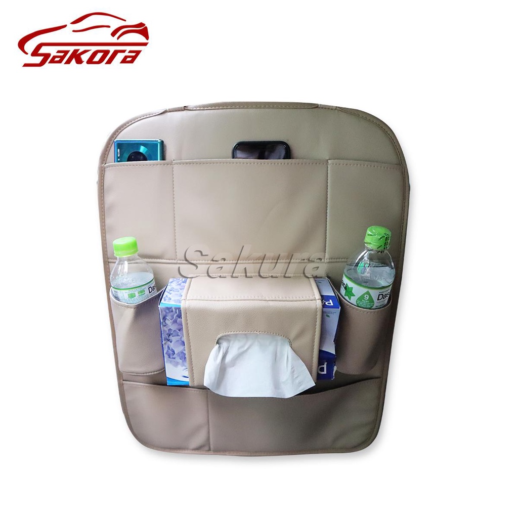 [HCM]Túi đựng đồ để sau cho Ô tô Cao cấp da PU  (3 màu có sẵn)-ZWD-1