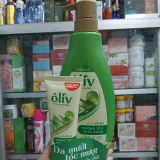 DẦU XẢ TÓC ÔLIV 650ML TẶNG TUYB DẦU GỘI, TINH CHẤT ÔLIU GIÚP TÓC MƯỢT THƠM CHẮC KHOẺ