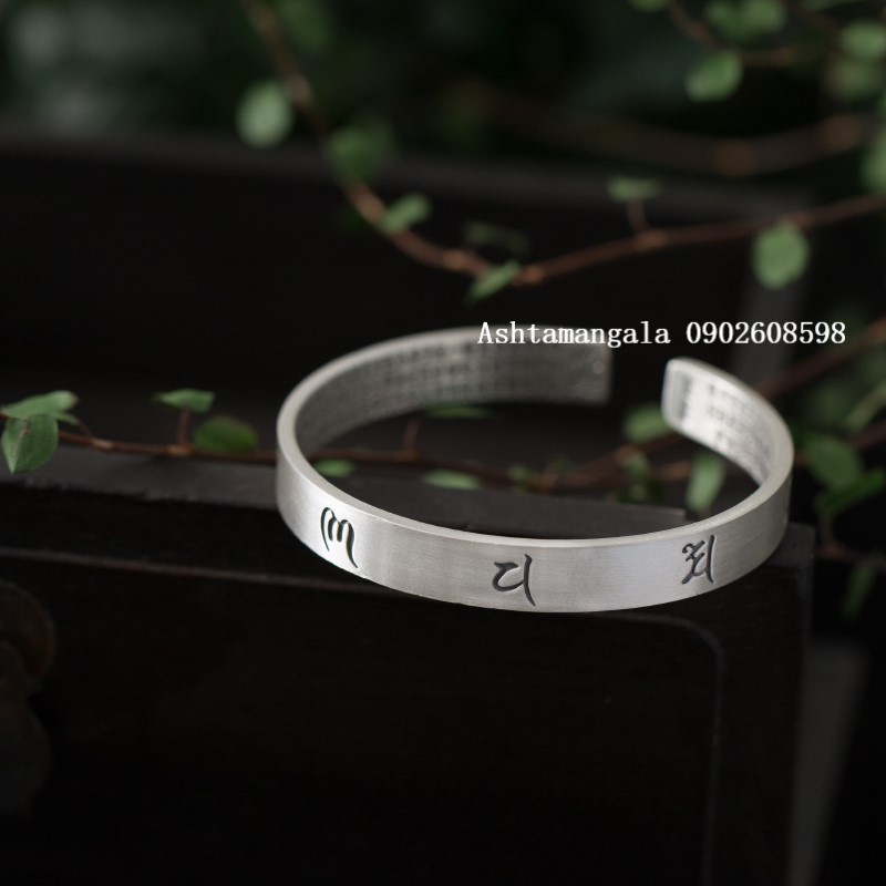 Vòng Tay Khắc Om Mani Padme Hum Tây Tạng