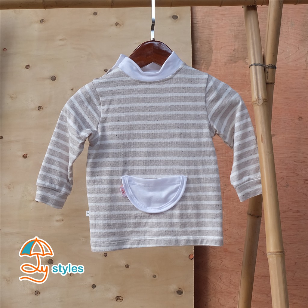 Áo dài tay cotton cổ lọ thu đông cho bé 6m-2y - Ôly styles Việt Nam