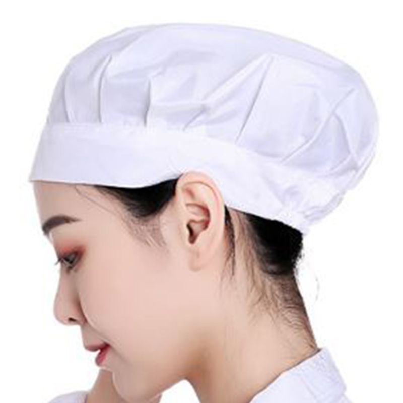 Mũ Bác Sĩ / Y Tá Đàn Hồi Màu Trơn Đa Năng Chống Bụi Bằng Nhung Đào Có Thể Điều Chỉnh Cho Nam Và Nữ