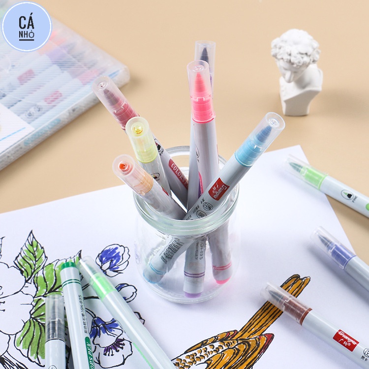 Set bút vẽ nước 12 màu chính hãng  GUANGNA mã 835