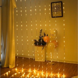 Đèn led rèm mành mưa rơi thác nước 10 sợi dài 2mx3m, 3mx3m nhiều chế độ chỉnh nháy