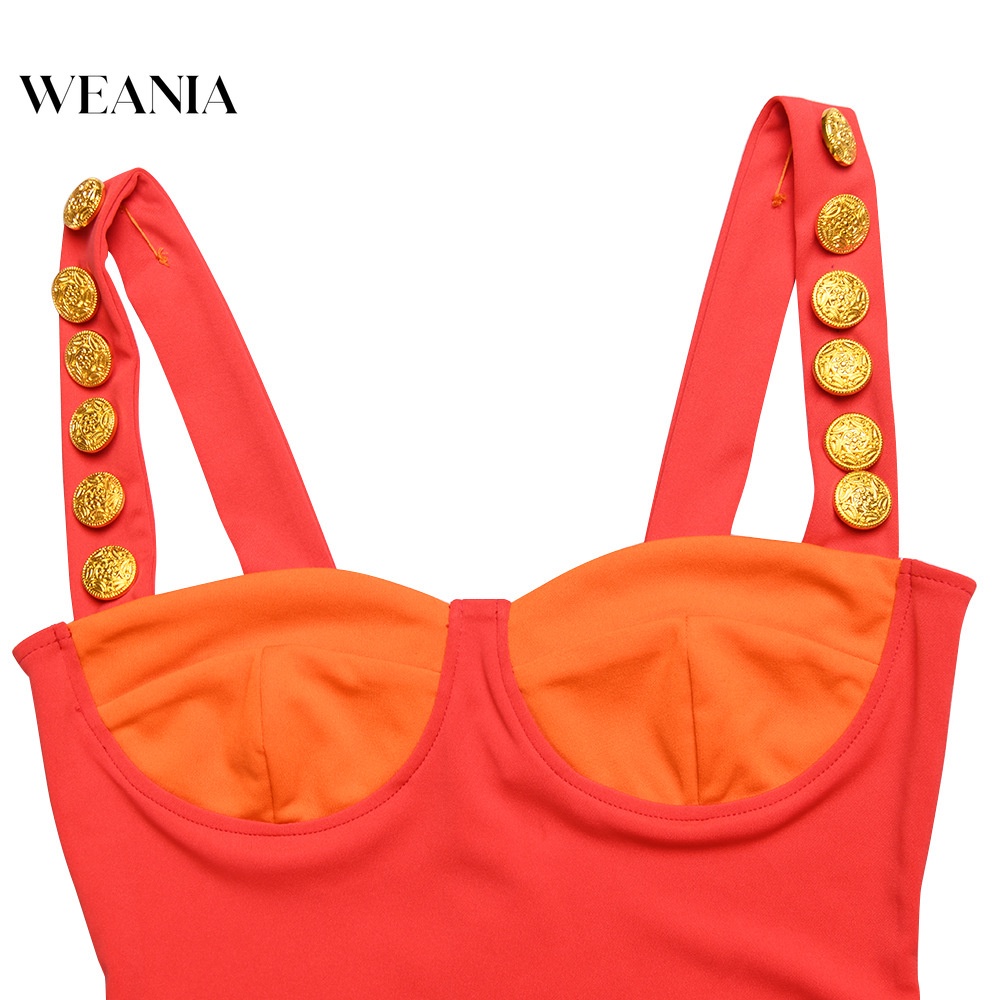 Đầm Hai Dây Hở Lưng Màu Khối Thời Trang Dành Cho Nữ