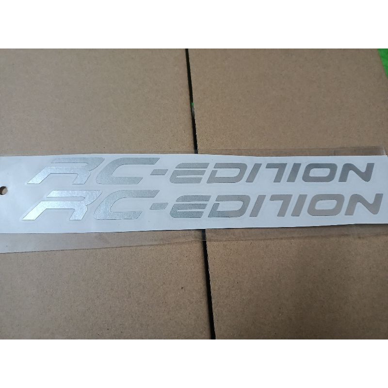 Bộ tem dán phuộc RC màu bạc new