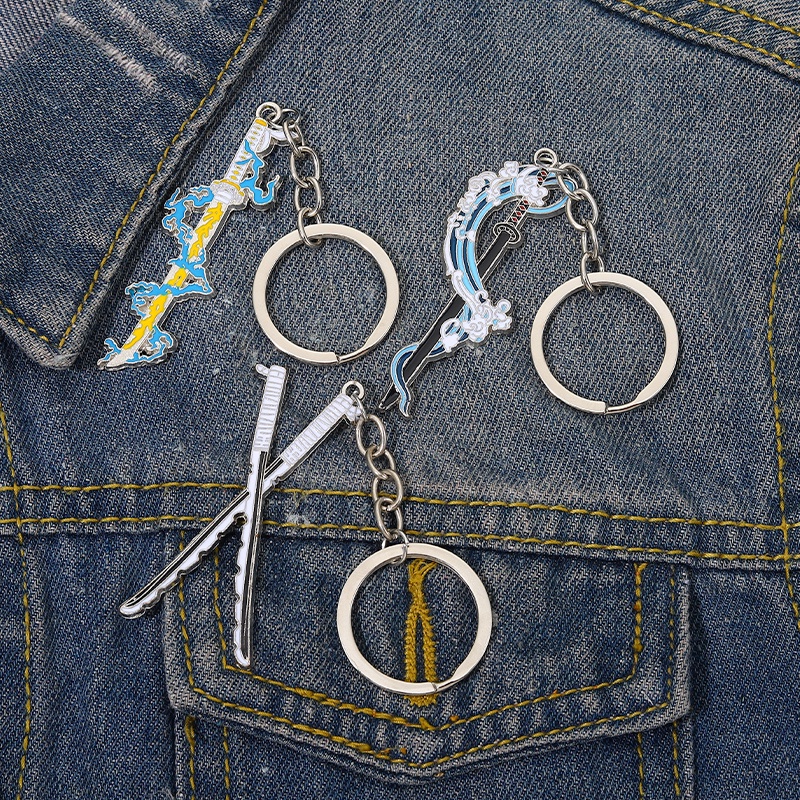 Móc Khóa Kim Loại Hình Anime Ghost Slayer Làm Quà Tặng Cho Bạn Bè