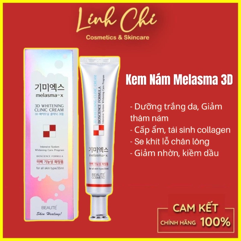 Kem Ngừa Nám Và Tàn Nhang Melasma-X 3D Whitening Clinic Cream
