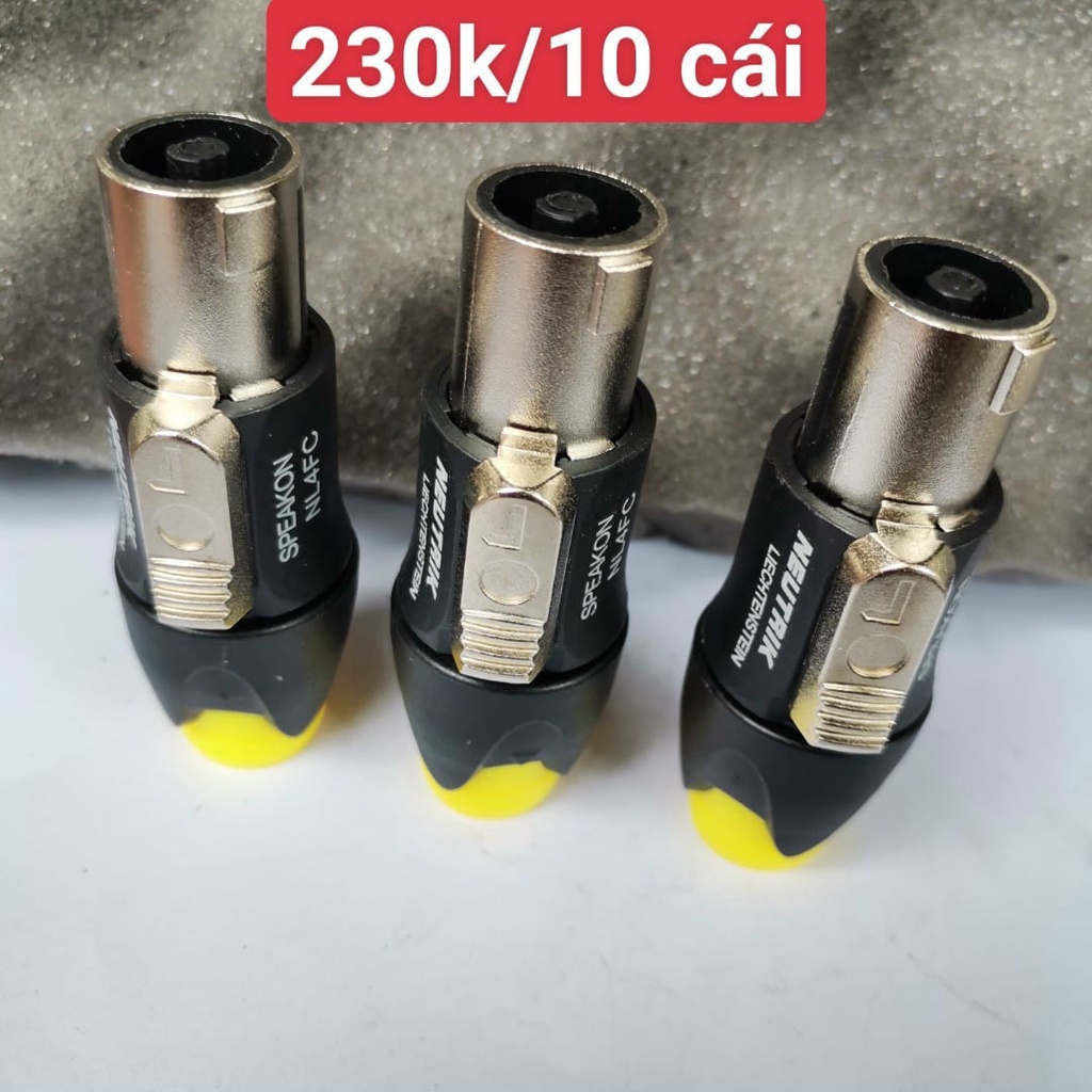 Jack cắm loa speakon neutrick xịn 22k/1 cái