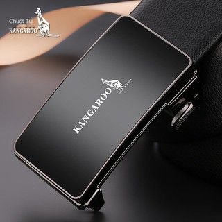 Thắt lưng kangaroo nam da tự động khóa bên trong trang phục kinh doanh thường bằng bò quần tây phiên bản Hàn Quốc