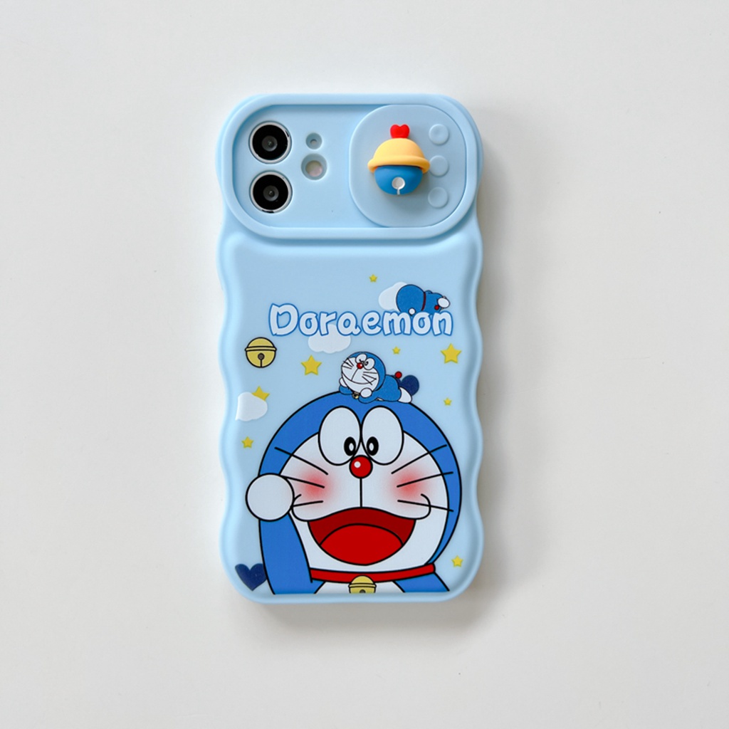Ốp Điện Thoại TPU Họa Tiết Hoạt Hình Doremon Dễ Thương Chống Trầy / Rơi Cho IPhone 11 13 12 Pro Max