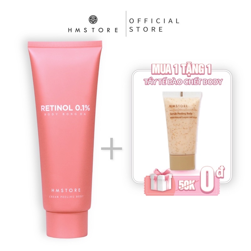 Body Bong Da RETINOL - Peel Da Body Hm store - Tái Sinh Làn Da Mới Sau 7 Ngày