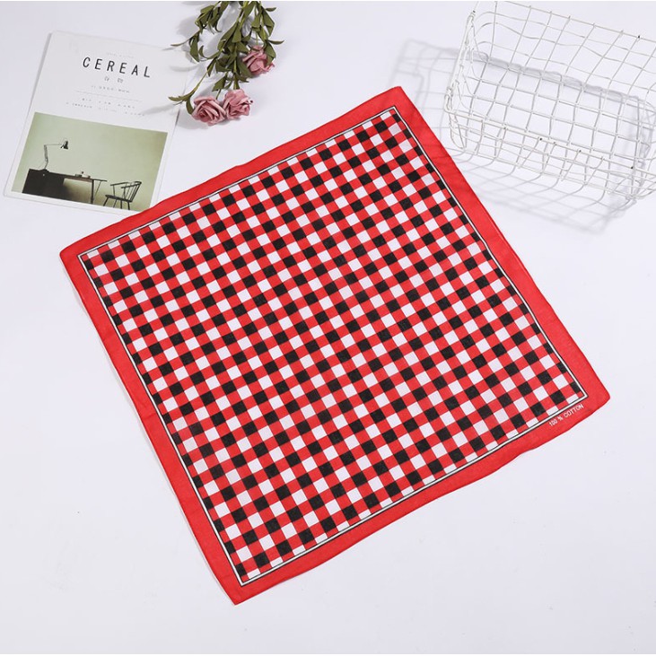Bộ sưu tập khăn bandana hoa tiết vuông BDN07