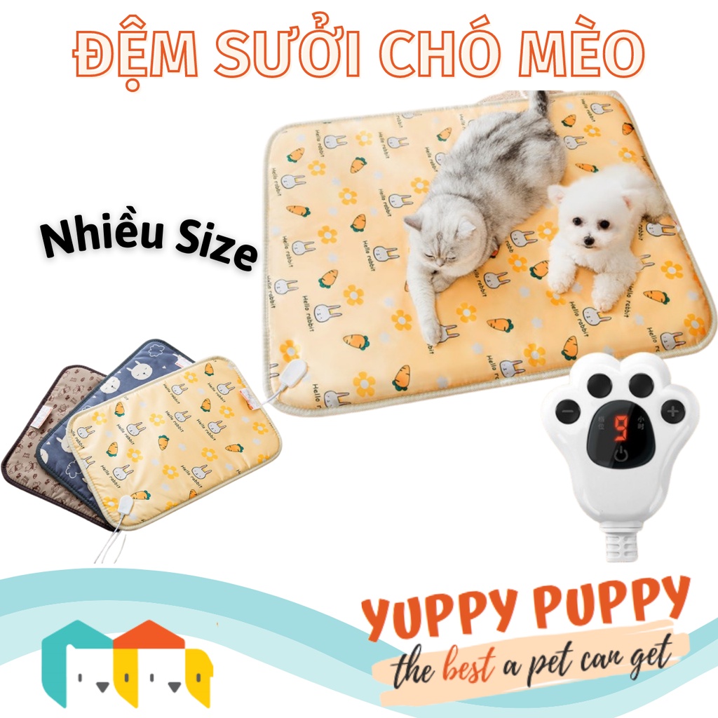 Hipidog (BẢNG ĐIỀU KHIỂN) đệm sưởi cắm điện chống cào xước cho Chó Mèo / Heated with control pad mat waterproof