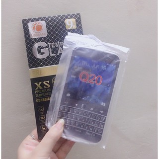 combo: ốp silicon q20 và kính cường lực q20