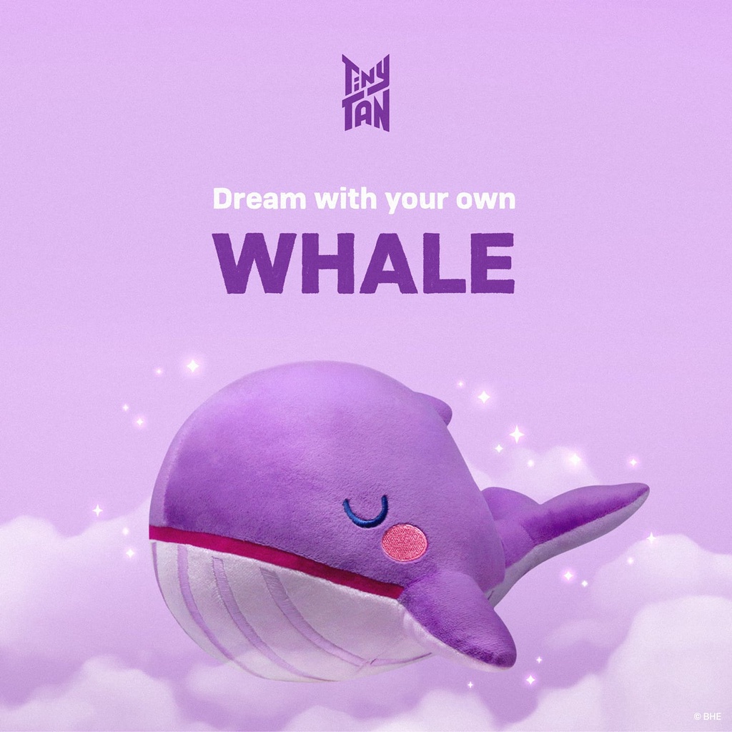 Bé cá voi tím xuất hiện trong MV DREAM ON CỦA TINY TAN - BTS (order Taobao)