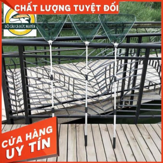 ĐỒ CÂU RUBY PHẠM [ XẢ KHO TẬN GỐC ]Vợt vớt cá INOX dài 2m1 dạng gập tiện lợi-Đồ Câu Hoàng Sơn Liên Hệ 0931.753.917