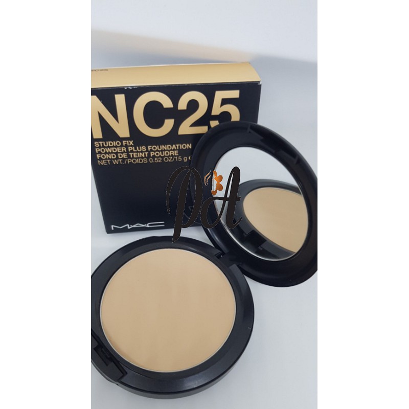 Phấn Phủ Dạng Nén MAC Studio Fix Power Plus Foundation NC25 Màu Tự Nhiên 15g