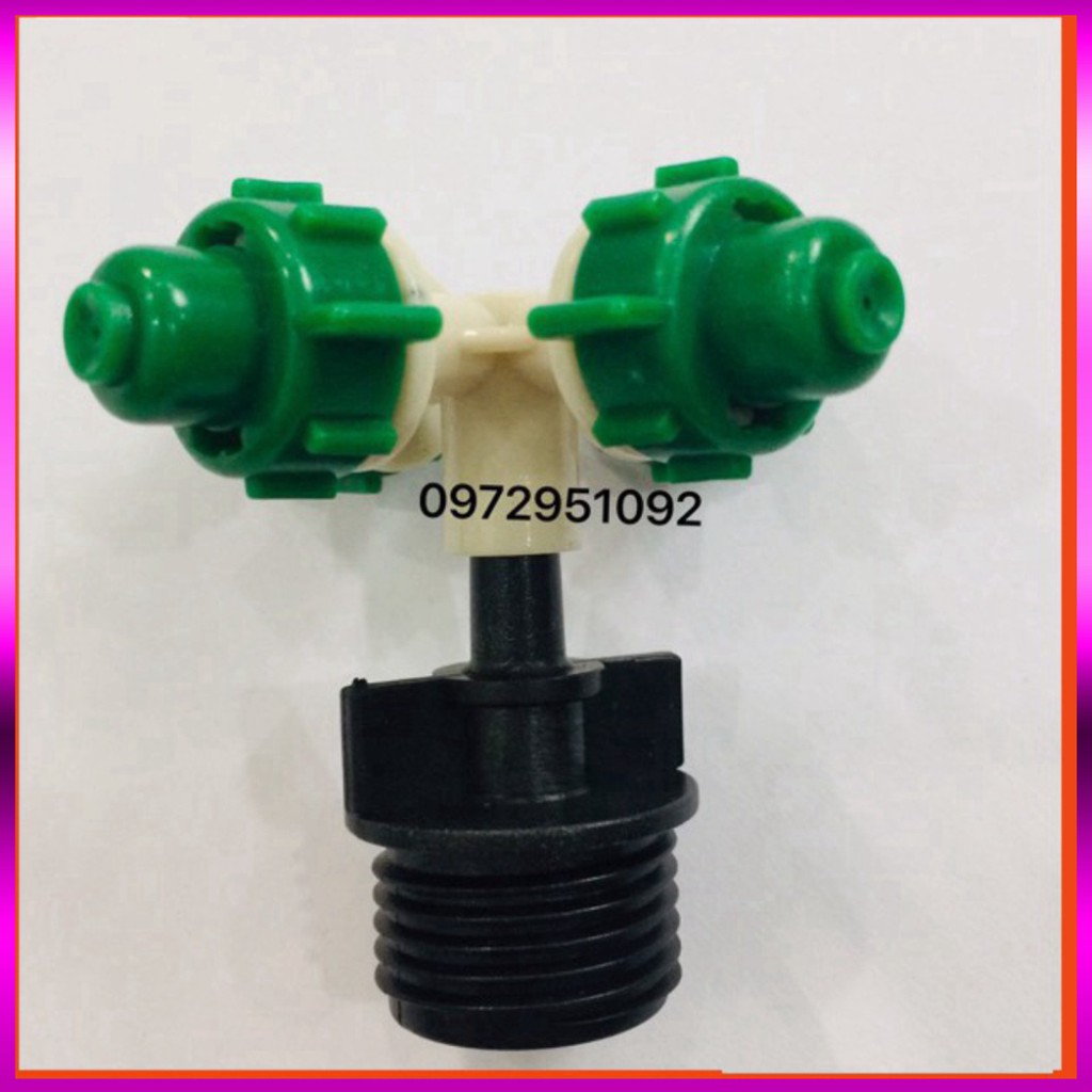 [GIÁ TỐT]  Combo 5 béc phun sương 4 cửa kết nối ống 8mm (4tia)