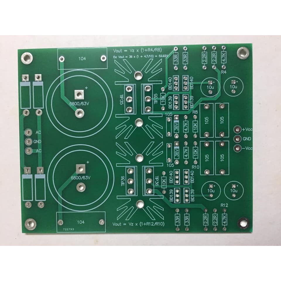 Mạch nguồn ổn áp cho preamp M27