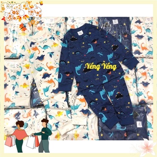 Sbt205 - set 2 bộ bé trai be và than khủng long màu sắc