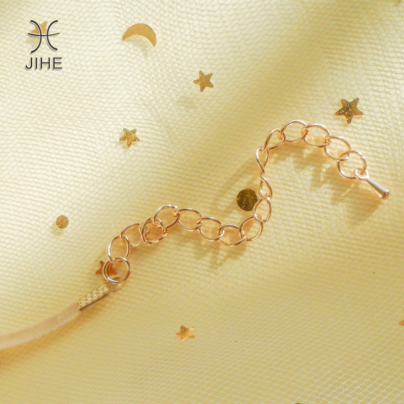 【JIHE】Vòng Cổ Choker Vải Nhung Đính Quả Bông Thời Trang Nhật Hàn