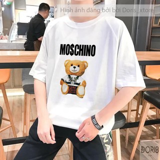 Áo Thun Tay Lỡ💥Áo Phông Tay Lỡ Dáng Unisex Form Rộng Phong Cách Ulzzang Hình Gấu Moschino Doris_xtore