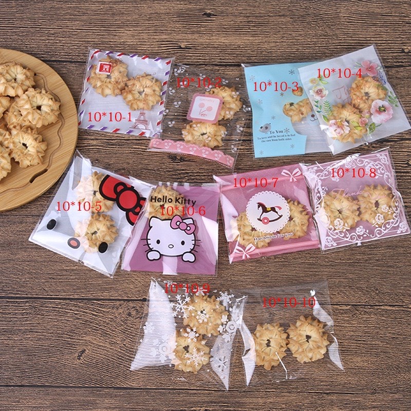 Túi nilong gói quà bánh kẹo có keo dán sẵn