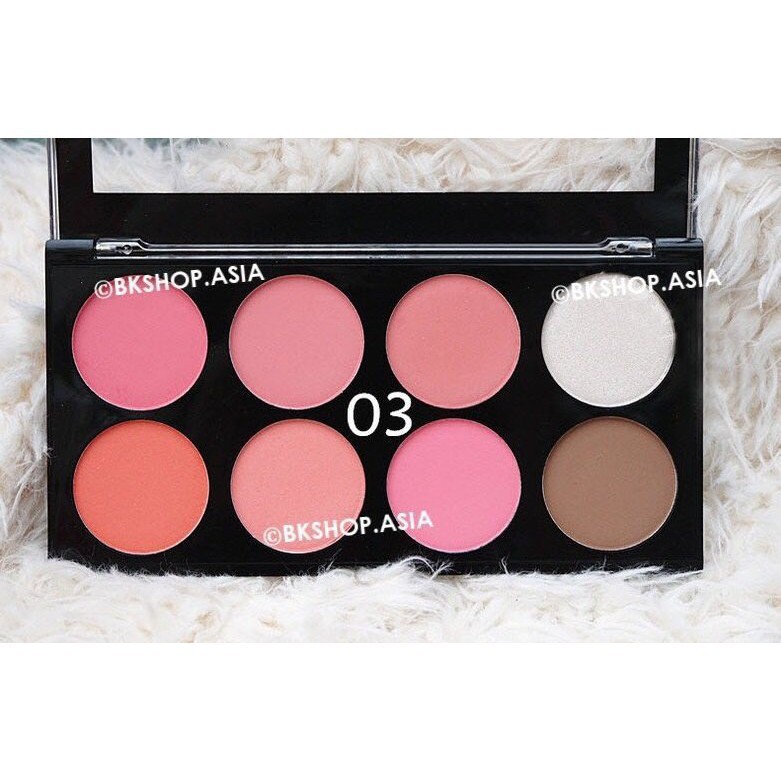 [SP Chính Hãng] Phấn Má Hồng Tạo Khối Sivanna Colors 8 Ô Ultra Blush Palette HF319