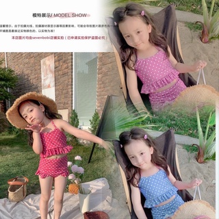 Đồ bơi bikini chấm bi cho bé gái